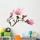 Pink Magnolia Flowers Wall Decal