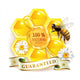 Bee with Honeycombs and Wall Decal