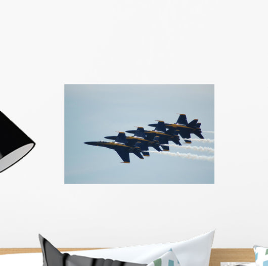 Blue Angles Wall Mural