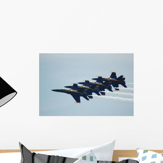 Blue Angles Wall Mural