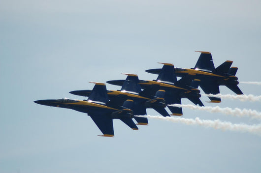 Blue Angles Wall Mural