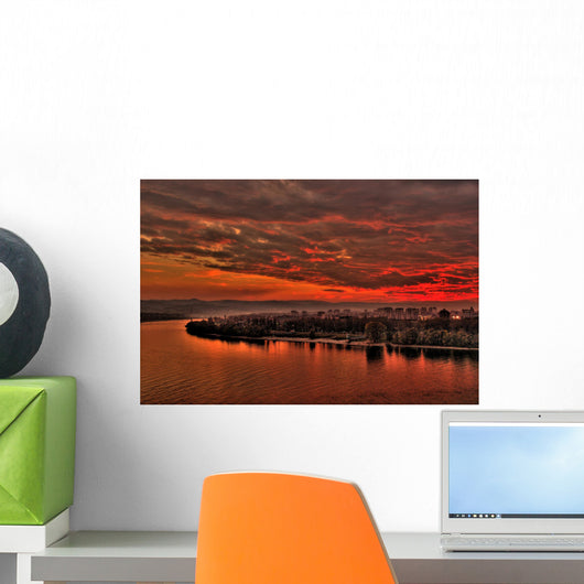 novi sad sunset Wall Mural