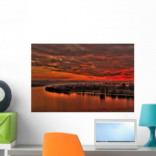 novi sad sunset Wall Mural