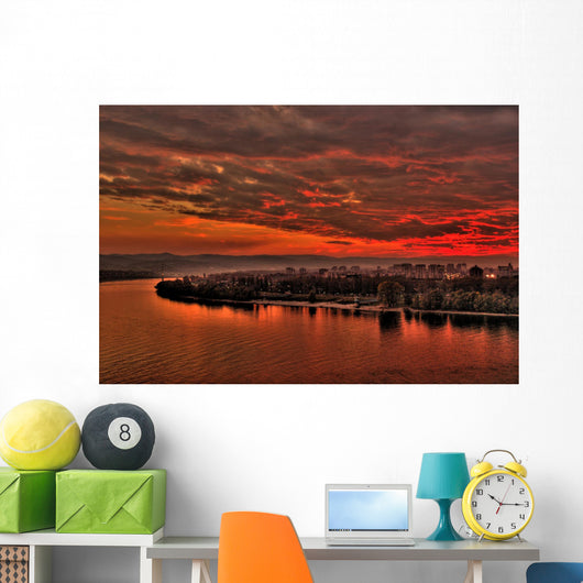 novi sad sunset Wall Mural