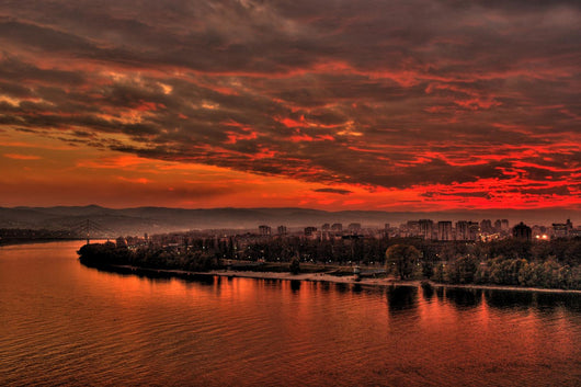 novi sad sunset Wall Mural