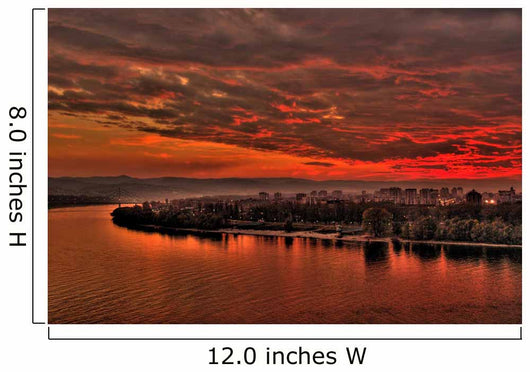 novi sad sunset Wall Mural