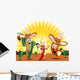 Mexico-Mexican Food Recipe Gastronomica Cartoon-Vector Wall Decal