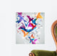Paper Flight. Origami Birds. Abstract Vector Illustration. Wall Mural