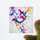 Paper Flight. Origami Birds. Abstract Vector Illustration. Wall Mural