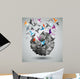 Paper Freedom, Origami abstract vector illustration. Wall Mural