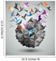 Paper Freedom, Origami abstract vector illustration. Wall Mural