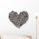 Dark Circle Heart to Wall Decal