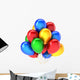 Party balloons beautiful multicolor decoration. Happy holiday Wall Decal