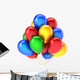 Party balloons beautiful multicolor decoration. Happy holiday Wall Decal
