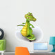 Skateboarding Crocodile Wall Decal