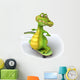 Skateboarding Crocodile Wall Decal