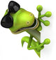 Cool Peeking Lizard Wall Decal