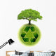 Planet Earth Recycling Wall Decal