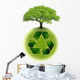Planet Earth Recycling Wall Decal