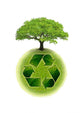 Planet Earth Recycling Wall Decal