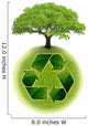Planet Earth Recycling Wall Decal