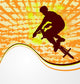 BMX cyclist template vector Wall Decal