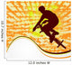 BMX cyclist template vector Wall Decal