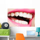 Close-up Smiling Woman's Mouth Wall Mural