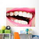 Close-up Smiling Woman's Mouth Wall Mural