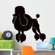 poodle silhouettes Wall Decal