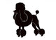 poodle silhouettes Wall Decal