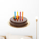 Pastel Cocholate Cumpleanos Wall Mural