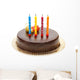 Pastel Cocholate Cumpleanos Wall Mural