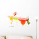 Strawberry, lime, apple Margaritas cocktails composition Wall Decal