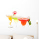 Strawberry, lime, apple Margaritas cocktails composition Wall Decal