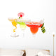 Strawberry, lime, apple Margaritas cocktails composition Wall Decal