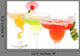 Strawberry, lime, apple Margaritas cocktails composition Wall Decal