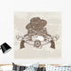 Two Guns and  Hat Wall Mural