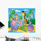 African Beach with Cute Wall Mural