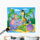 African Beach with Cute Wall Mural