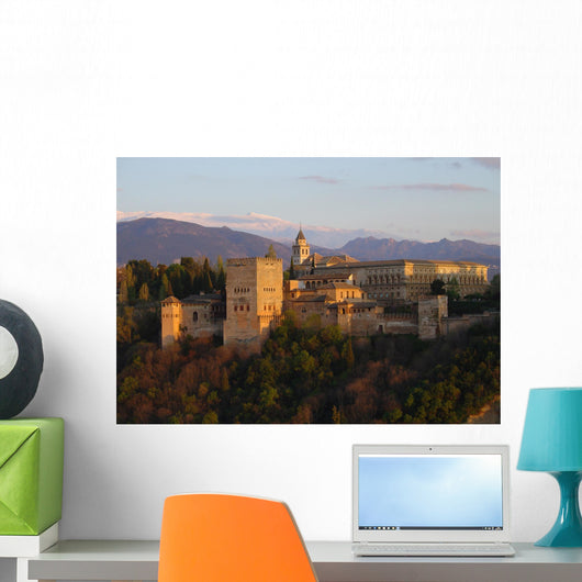 Sunset at the Alhambra Wall Mural