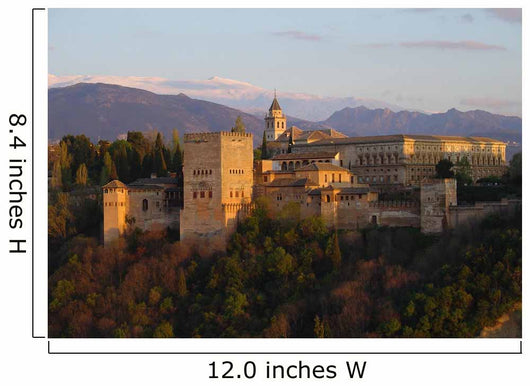 Sunset at the Alhambra Wall Mural