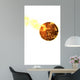 Basketball Ball Fire Wall Mural