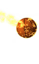 Basketball Ball Fire Wall Mural
