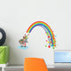 Mouse with Bag of Pencils and Rainbow Wall Decal