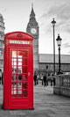 Red Phone Booth London Wall Decal