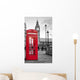Red Phone Booth London Wall Decal