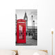 Red Phone Booth London Wall Decal