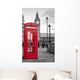 Red Phone Booth London Wall Decal