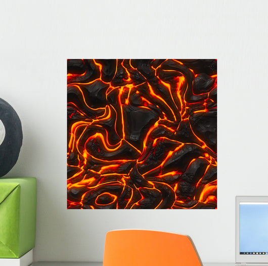 Seamless Magma or Lava Wall Decal